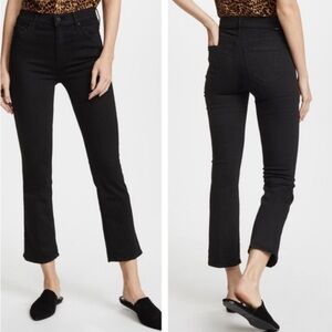 Mother The Insider Crop Jeans in Not Guilty Black Size 25 Preppy
